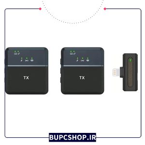 ست میکروفن یقه ای بی سیم مدل SX8 Dual Mic iphone